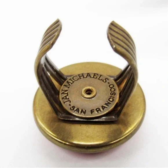 Vintage Jan Michaels Red Cinnabar Carved Jewelry Set - Picture 2 of 9